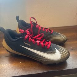 Nike Vapor Speed 3 Mens Football Cleats Size 10.5 Black Metallic Gold White NEW