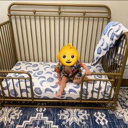 Little seeds monarch hill hawken 3 in 1 convertible metal cheap crib