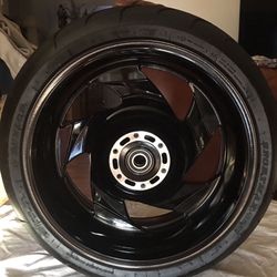 Brand New Suzuki Boss RR Rear Wheel And Mounted Tire 