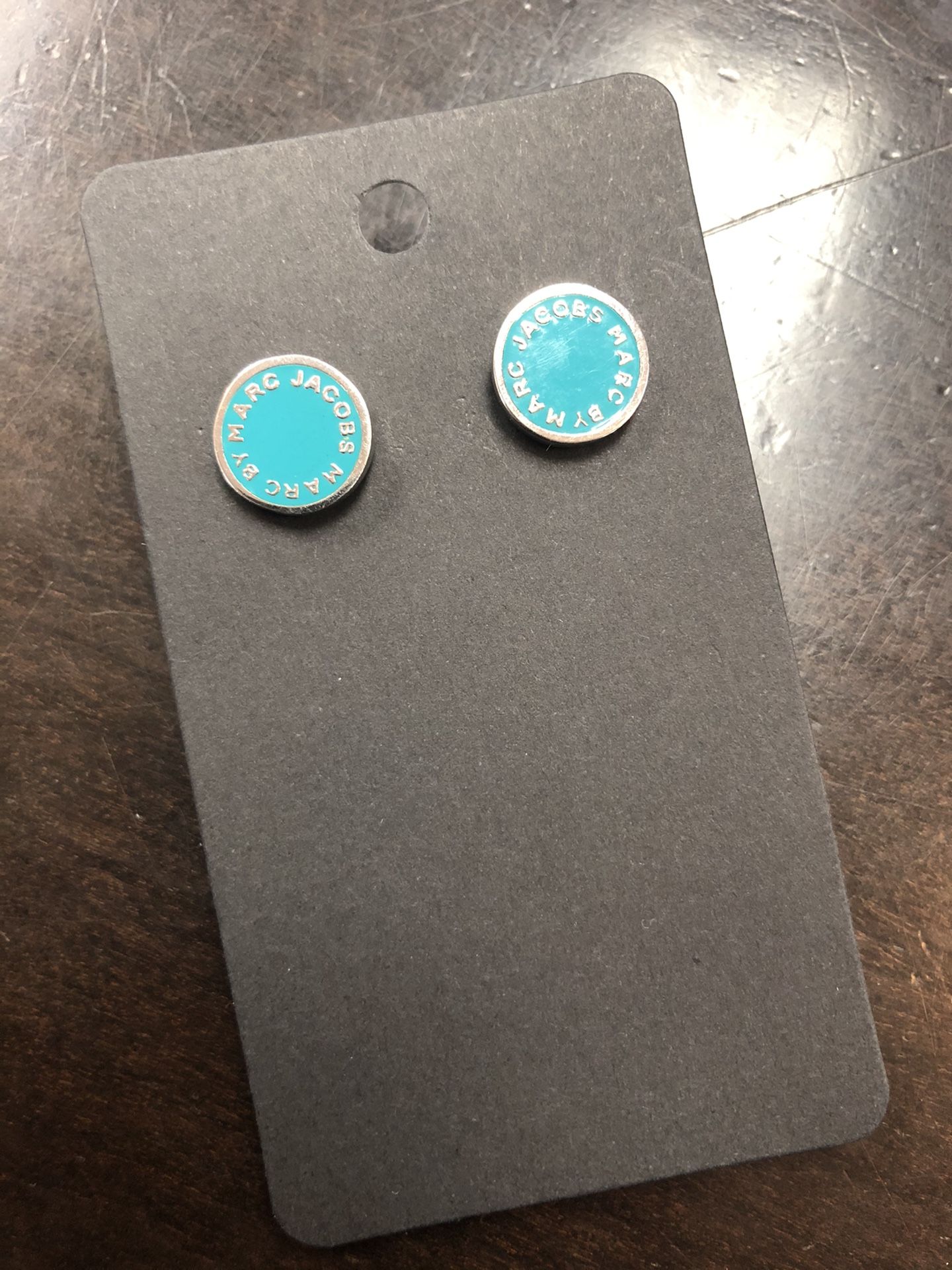 Marc Jacobs Teal stud earrings