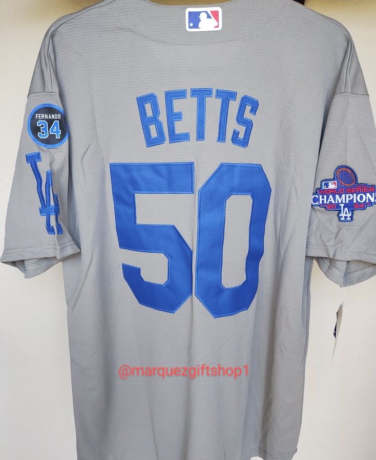 Mookie Betts Jersey Dodgers Jersey 2021 World Series Men's Mookie