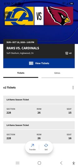 Rams VS Arizona Cardinals