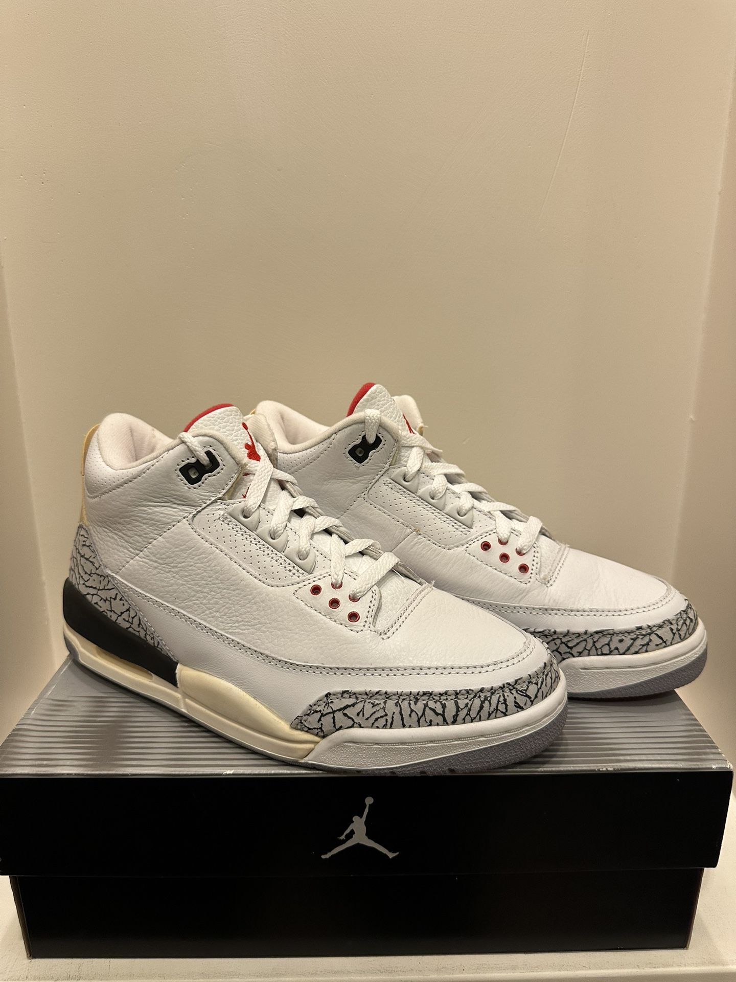 Jordan 3 Retro White Cement OG 2003 Men's Size 9.5 136064-102
