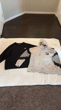 Nike Sweatshirt and Nike Air Zip Hoodie Bundle
