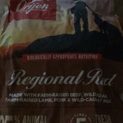 ORIJEN Grain Free & Poultry Free, Regional Red, High Protein, Fresh & Raw Animal Ingredients Dry Dog Food, 23.5 slb.