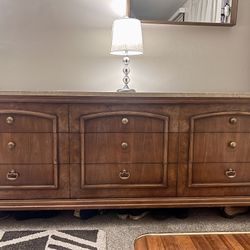 Antique Italian Marble 9 Drawer Dresser 