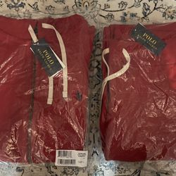 Brand New Red Polo Fleece Set 