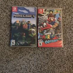 Nintendo Switch Minecraft And Mario Odyssey 