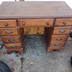 Great Little Wooden Desk Fits Anywhere