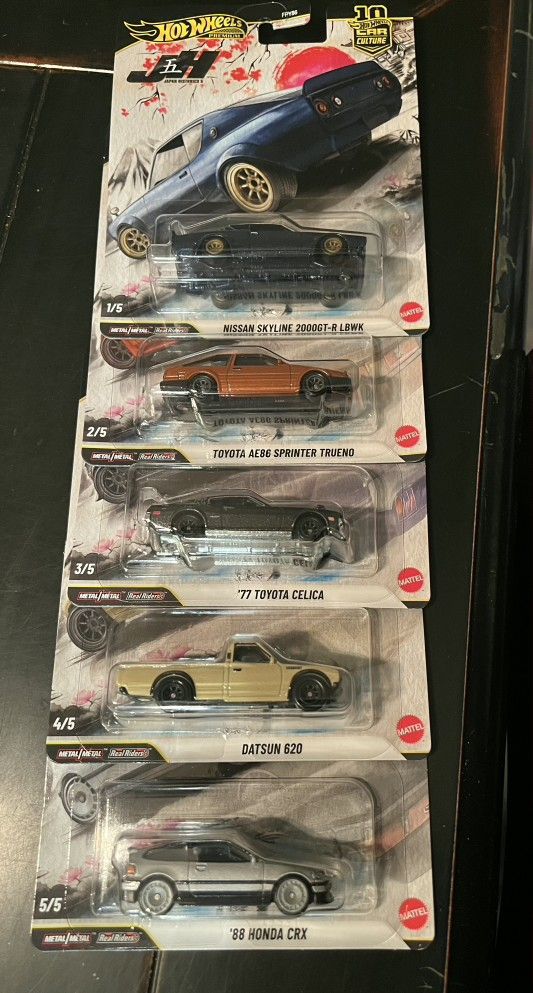 Hot Wheels Japan Historics 5 Set
