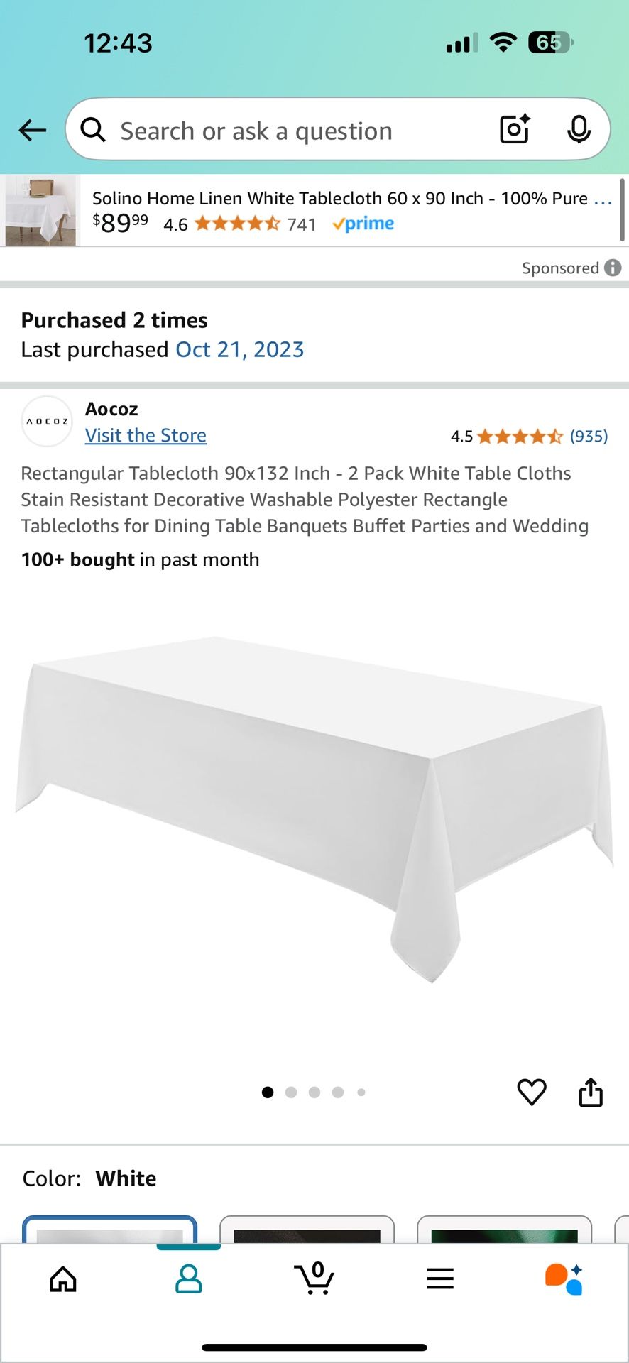 Wedding Tablecloths – $40 for All