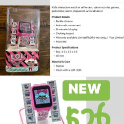 L.O.L. Surprise! Kids' Interactive Smart Watch not a toy