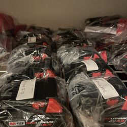 New Milwaukee Batteries M18 XC 5.0 ($60 Each-Cada Una) Firm-Firme