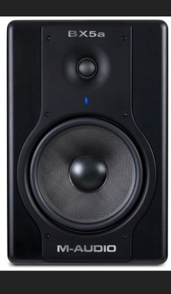 BX5a speakers, 40’ Samsung TV,  31.5’ View sonic monitor