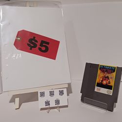 NES Nintendo Ultimate Basketball 1990 Video Game