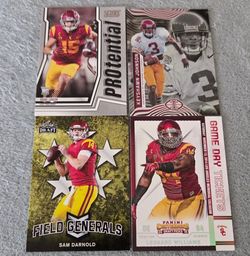 Lot of 4 USC Trojans College Football Cards NCAA