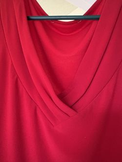 Red  Stretchy Shell Top