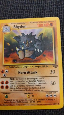 Rydon pokemon card (original series)