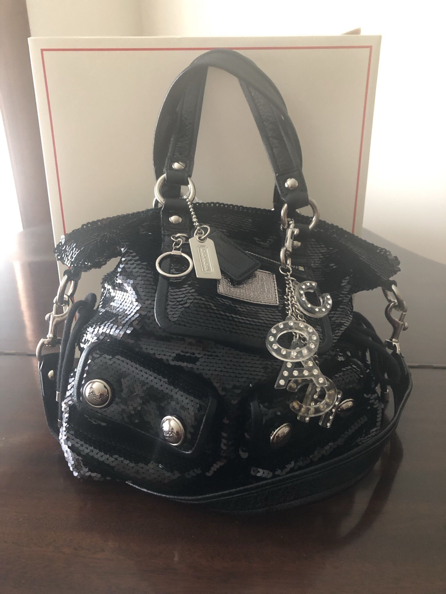 Coach poppy spotlight sequin bag new arrivals