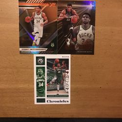 GIANNIS 3 CARD LOT