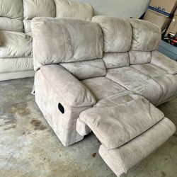 3 Seater Recliner Sofa- Beige 