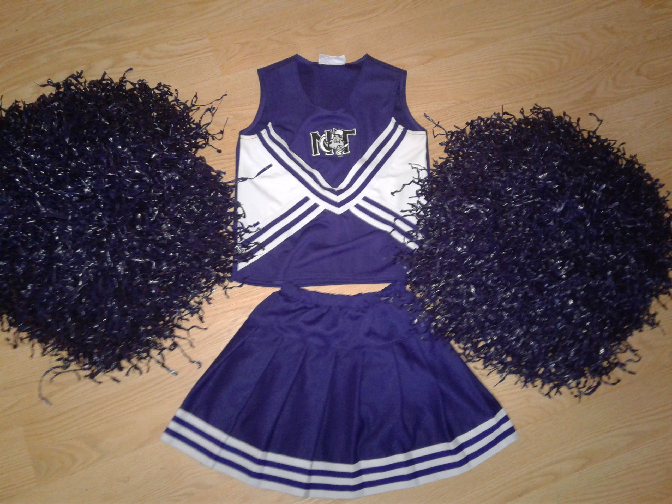 Tcyfl youth cheerleading purple North Thurston Rams cheerleader uniform