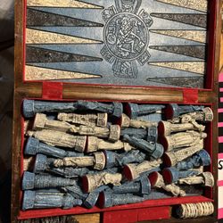 Aztec Vs Spanish Chess Set 