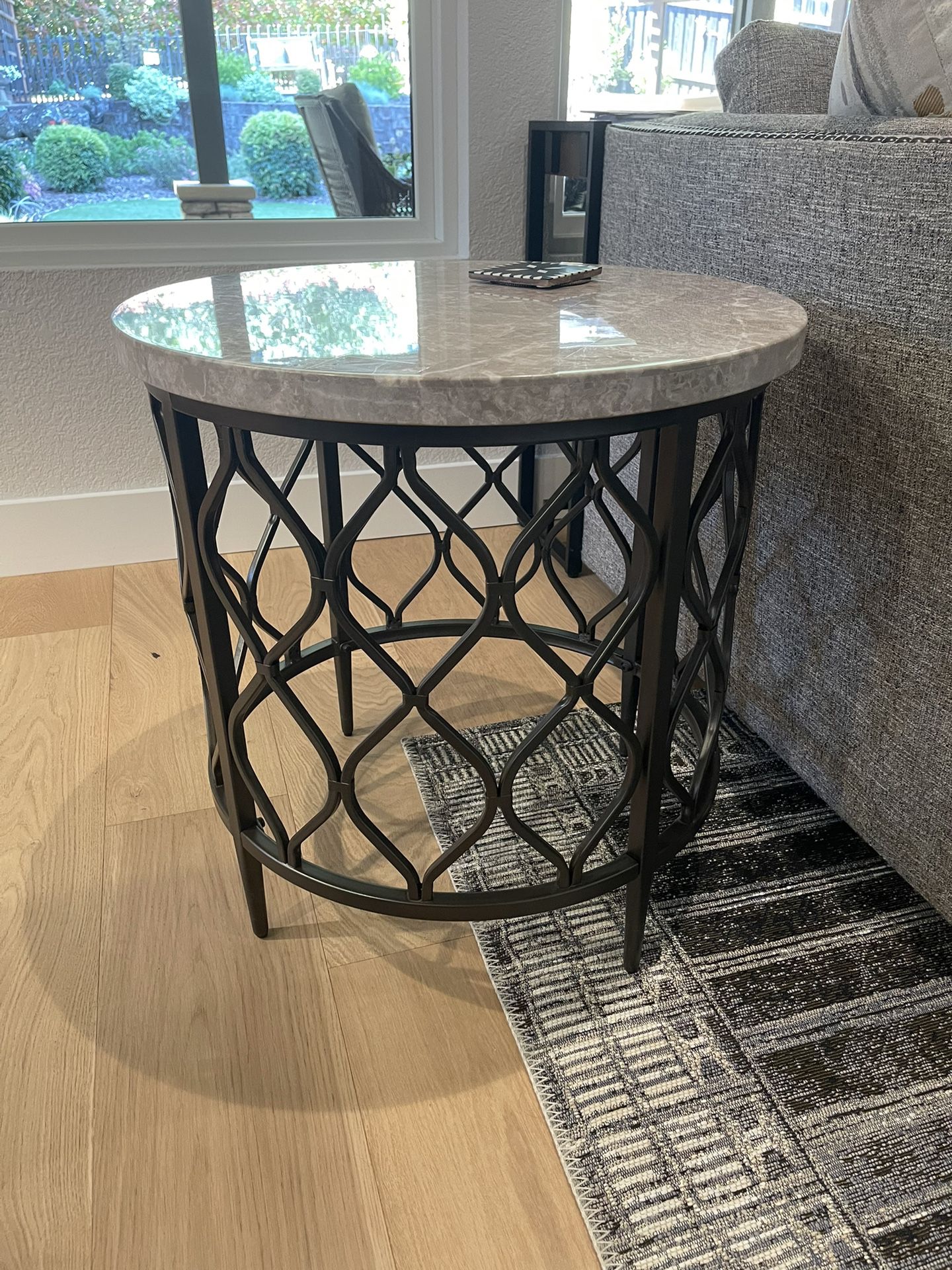 Marble End Tables (x2)