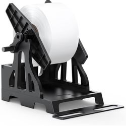 Label Holder, NELKO Thermal Label Holder for Rolls and Fan-Fold Labels, Label Roll Holder for Desktop Label Printer Accessory, Label Holder for Therma