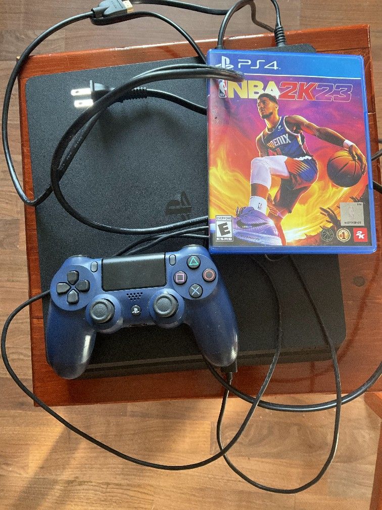 Sony Ps4 Slim 1 TB 🤔😮W/ Controller And NBA 2K23 