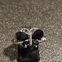 Butterfly  Sapphire Ring
