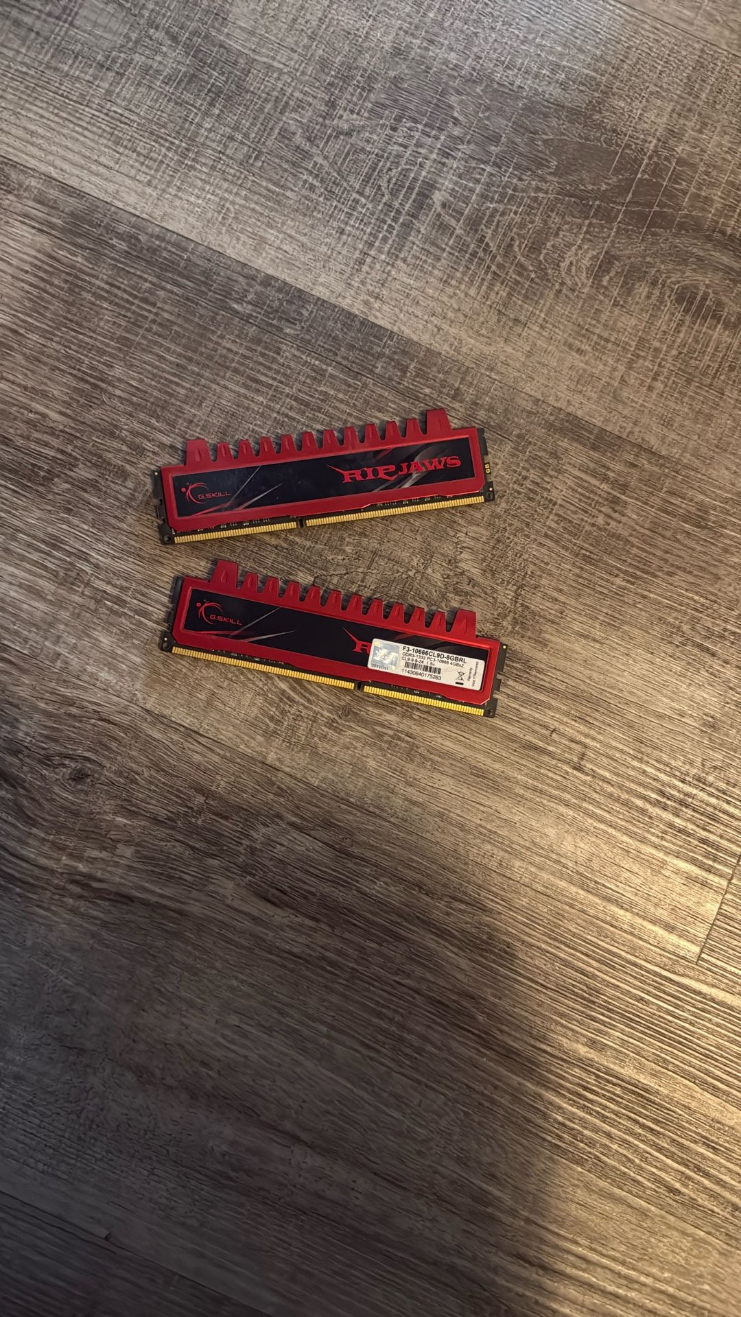 G.Skill Ripjaws Series DDR3 RAM module.