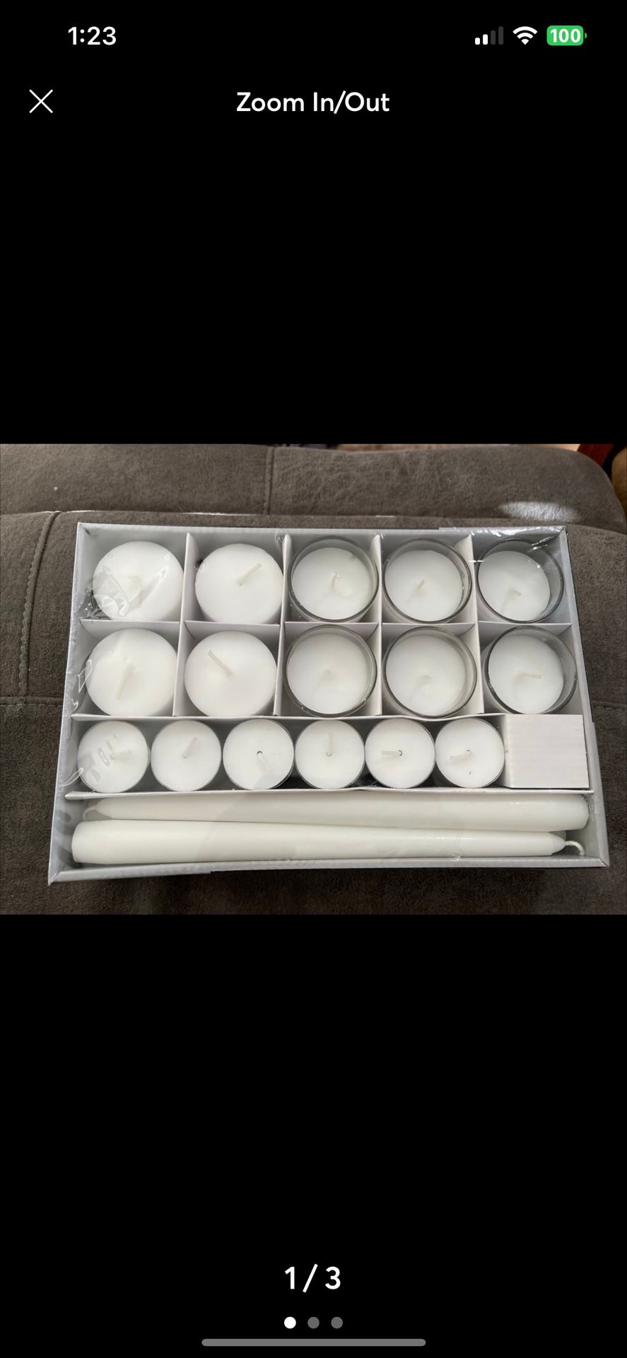 Basic Elements 40 Pc Unscented Candle Set