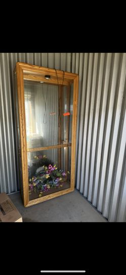 Display Case Wood/Glass Vintage