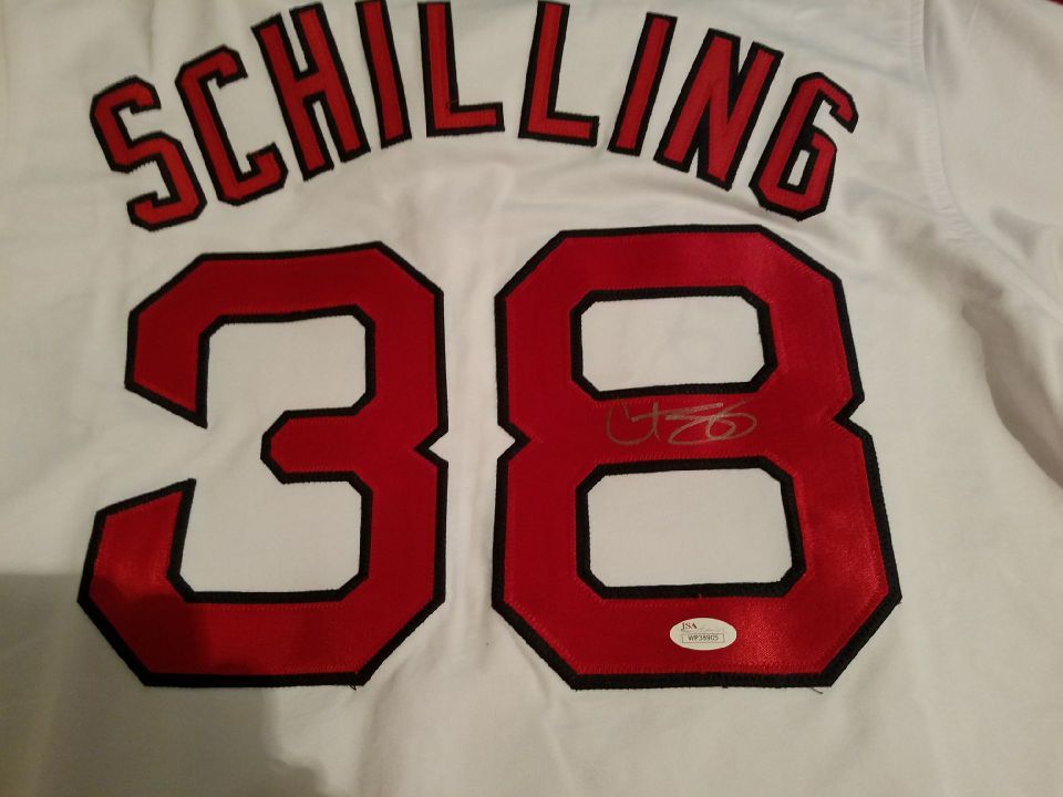 CURT SCHILLING SIGNED AUTOGRAPHED JERSEY JSA