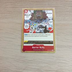 Barrier Bulls OP15-019 Adventure On Kami’s Island One Piece NM/M