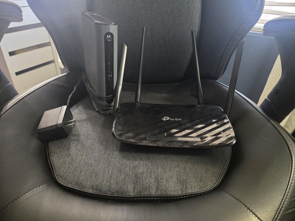 Motorola 3.1 Modem And TP-Link AC1200 Router