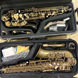 Black and Gold Alto Saxophones Excellent Condition $350 Each