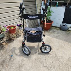 Oasisspace Upright Rollator Walker 