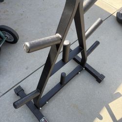 York Barbell Olympic A-Frame Plate Tree Black
