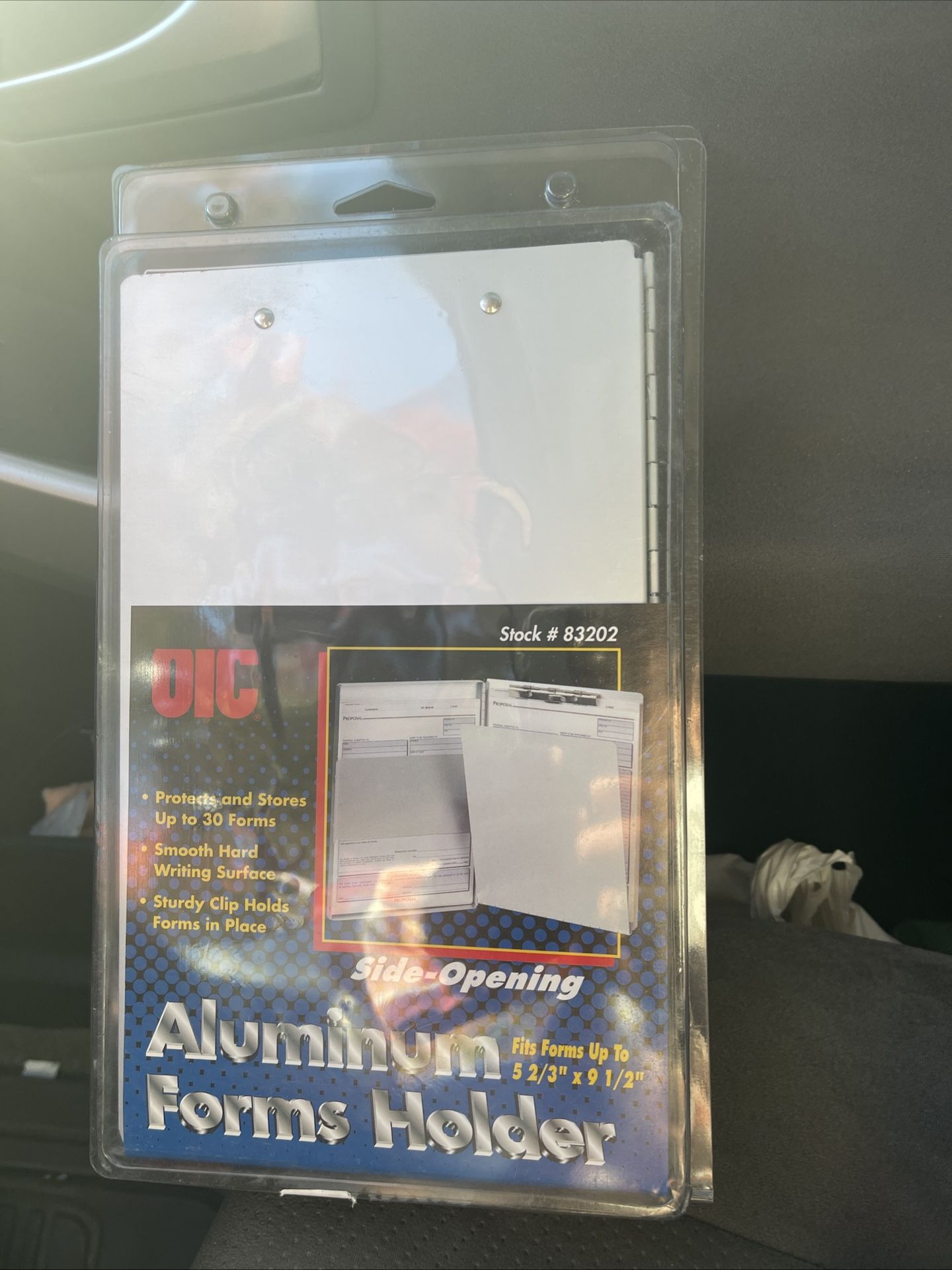 Side Loading Aluminum Holder for Forms 5 2/3 x 9 1/2 Inches, B5421