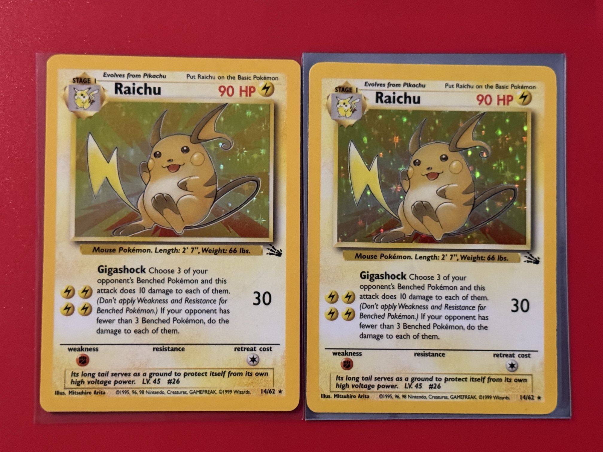 Raichu Pokemon Cards