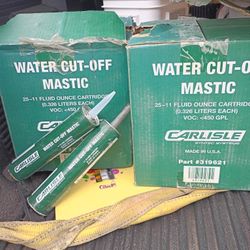 Water Cutoff Mastic Cases & Case Of 6 In Fasteners