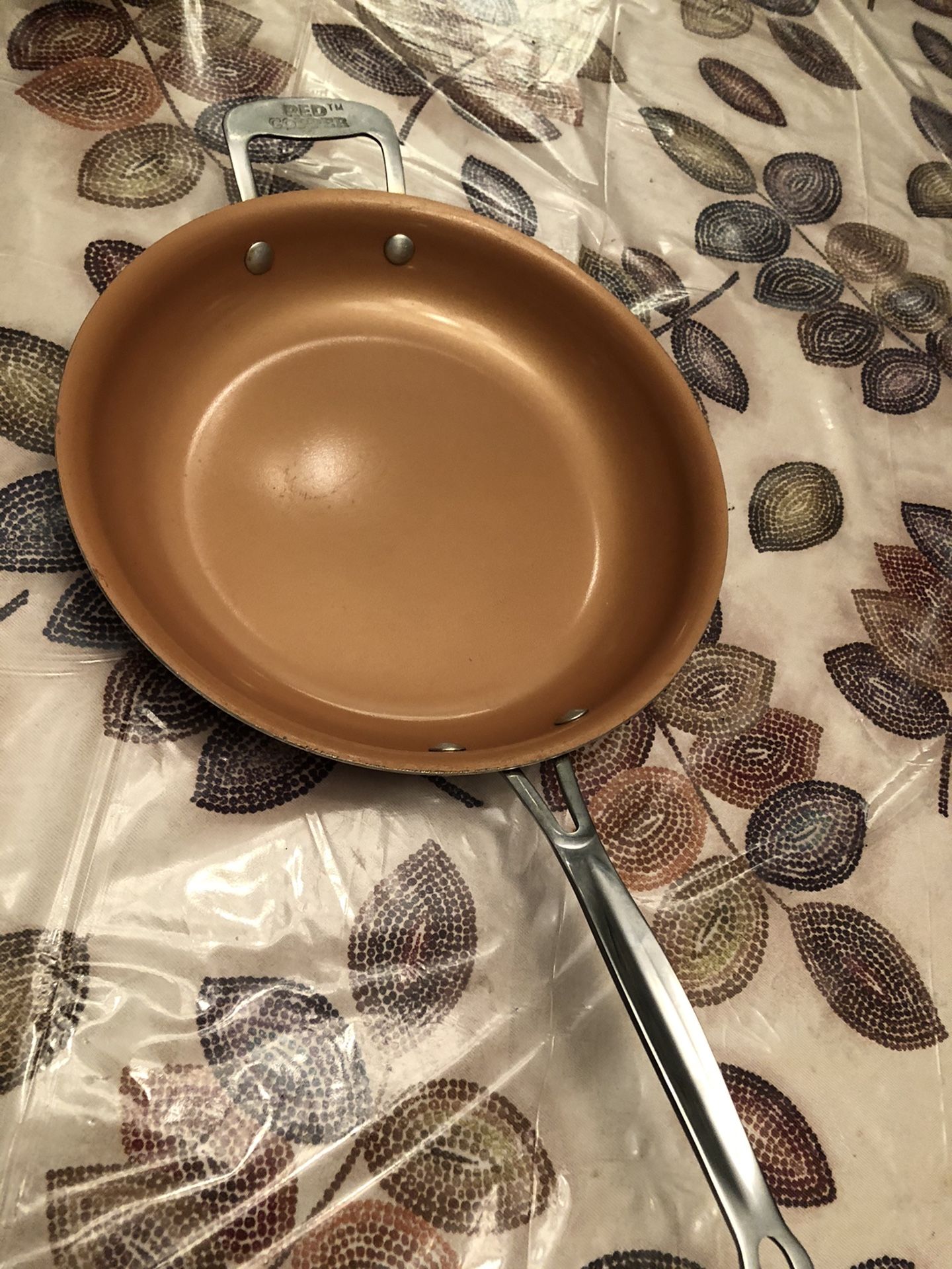 Copper pan large 12 inch