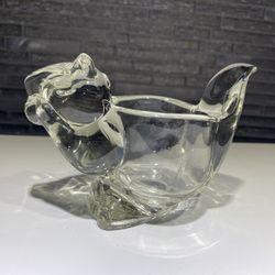 Adorable Vtg Glass Squirrel Holder