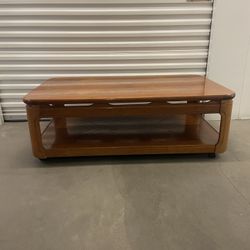 Three piece coffee table with two end tables