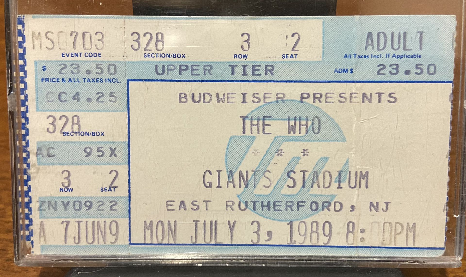 Ticket Stubs & 2 Trading Cards
