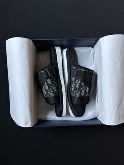 Dior Alpha Sandal Black Oblique Jacquard