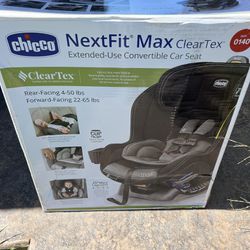 Chicco NextFit Max ClearTex FR Chemical Free Convertible Car Seat - Shadow