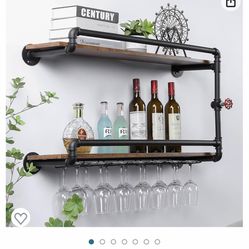 Industrial Style Wine Rack 